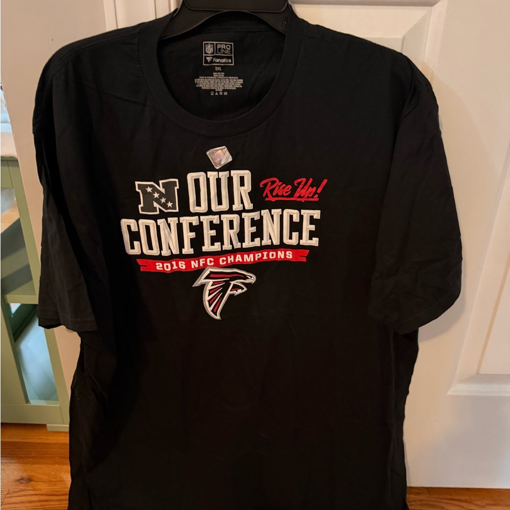 Brand new black  Atlanta Falcons Conference Champions T-Shirt